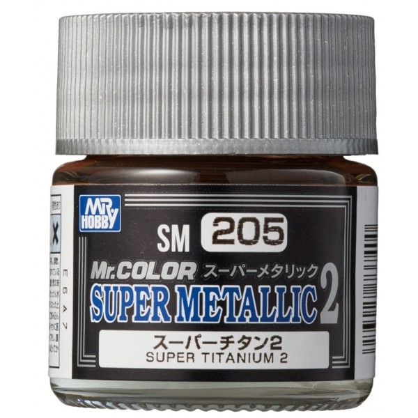 χρωματα μοντελισμου - Mr. COLOR SUPER METALLIC 2 - SUPER TITANIUM 2 LACQUER