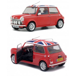 1/18 MINI COOPER 1.3i SPORT PACK NIGHTFIRE RED with ENGLISH FLAG ROOF 1997