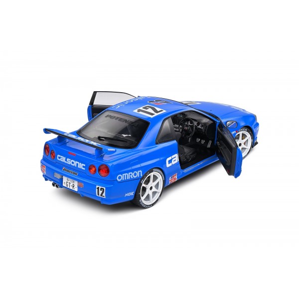 ετοιμα μοντελα αυτοκινητων - ετοιμα μοντελα - 1/18 NISSAN SKYLINE GT-R (R34) Nr.12 CALSONIC LIVERY BLUE 2000 ΑΥΤΟΚΙΝΗΤΑ