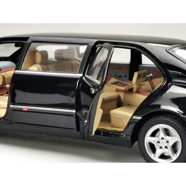 ετοιμα μοντελα αυτοκινητων - ετοιμα μοντελα - 1/18 MERCEDES BENZ S-CLASS LIMOUSINE S600 PULLMAN 2000 BLACK ΑΥΤΟΚΙΝΗΤΑ