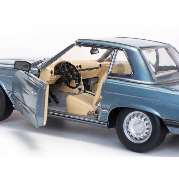ετοιμα μοντελα αυτοκινητων - ετοιμα μοντελα - 1/18 MERCEDES BENZ 350 SL (R107) CLOSED HARD TOP 1977 BLUEGREY METALLIC ΑΥΤΟΚΙΝΗΤΑ