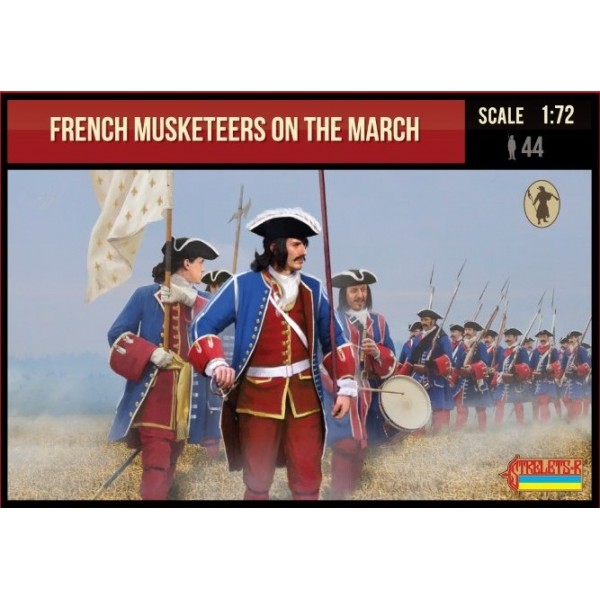 συναρμολογουμενες φιγουρες - συναρμολογουμενα μοντελα - 1/72 FRENCH MUSKETEERS ON THE MARCH 1701-1714 (for Spanish Succession War) ΦΙΓΟΥΡΕΣ