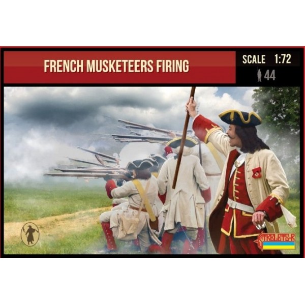 συναρμολογουμενες φιγουρες - συναρμολογουμενα μοντελα - 1/72 FRENCH MUSKETEERS FIRING 1701-1714 (for Spanish Succession War) ΦΙΓΟΥΡΕΣ