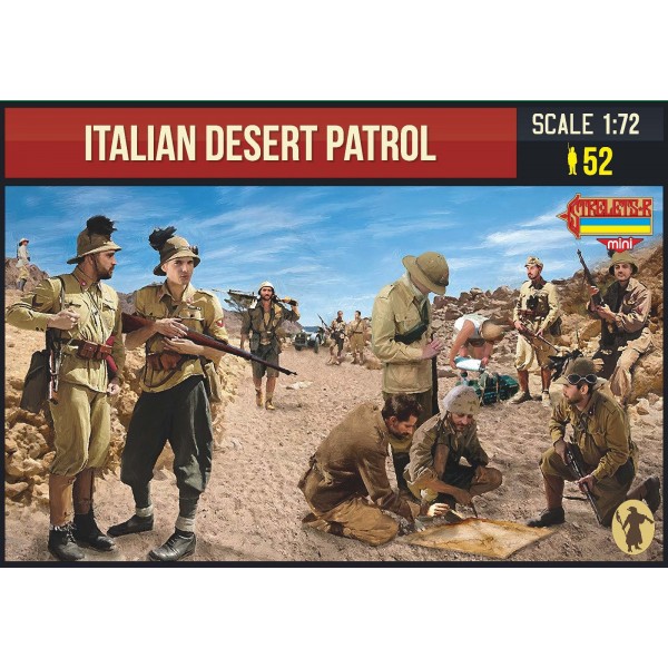 συναρμολογουμενες φιγουρες - συναρμολογουμενα μοντελα - 1/72 ITALIAN DESERT PATROL (WWII) ΦΙΓΟΥΡΕΣ