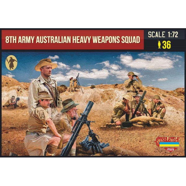 συναρμολογουμενες φιγουρες - συναρμολογουμενα μοντελα - 1/72 8th ARMY AUSTRALIAN HEAVY WEAPONS SQUAD (WWII) ΦΙΓΟΥΡΕΣ