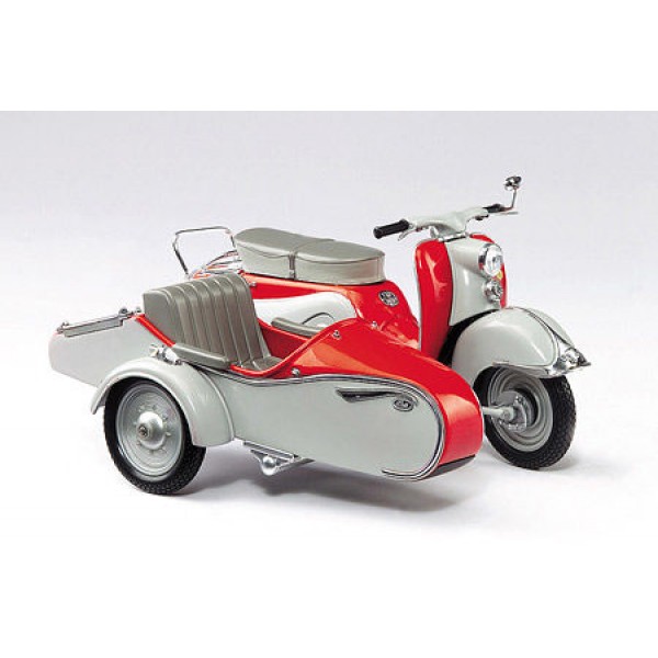 ετοιμα μοντελα μοτοσικλετες - ετοιμα μοντελα - 1/10 ZUNDAPP BELLA w/ SIDECAR RED/GREY 1958-1960 ΜΟΤΟΣΥΚΛΕΤΕΣ