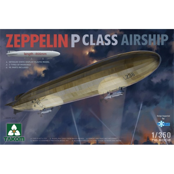 συναρμολογουμενα μοντελα αεροπλανων - συναρμολογουμενα μοντελα - 1/350 ZEPPELIN P CLASS AIRSHIP ΑΕΡΟΠΛΑΝΑ