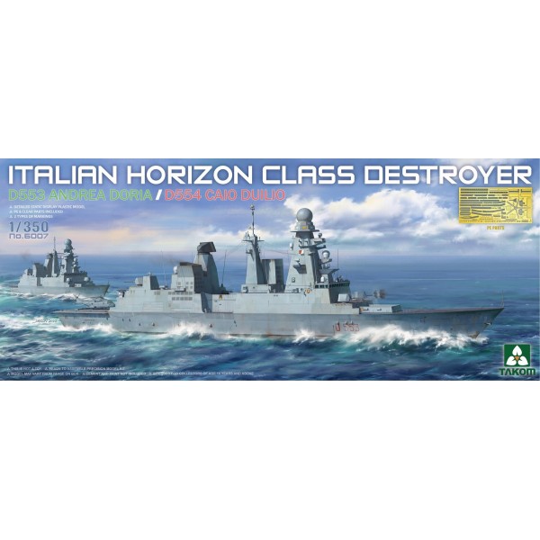 συναρμολογουμενα πλοια - συναρμολογουμενα μοντελα - 1/350 ITALIAN HORIZON CLASS DESTROYER (D 553 ANDREA DORIA / D 554 CAIO DUILIO) ΠΛΟΙΑ