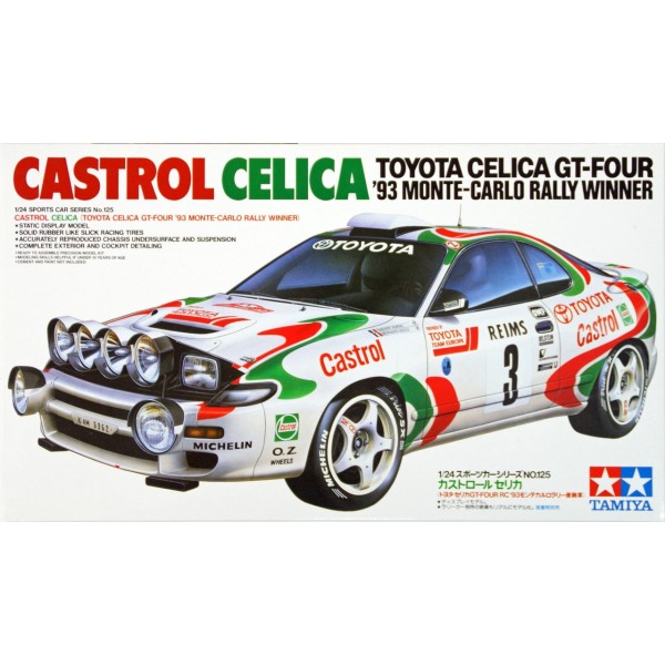 συναρμολογουμενα πολιτικα οχηματα - συναρμολογουμενα μοντελα - 1/24 TOYOTA CELICA GT-FOUR '93 MONTE CARLO WINNER (CASTROL CELICA) ΠΟΛΙΤΙΚΑ ΟΧΗΜΑΤΑ