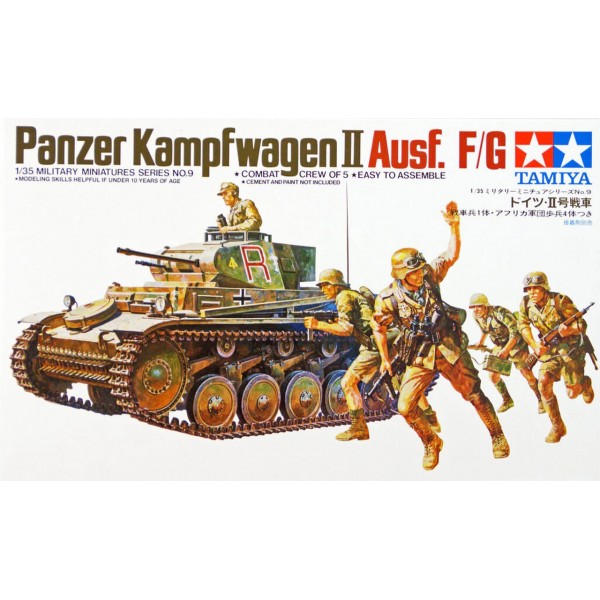 συναρμολογουμενα στραιτωτικα αξεσοιυαρ - συναρμολογουμενα στραιτωτικα οπλα - συναρμολογουμενα στραιτωτικα οχηματα - συναρμολογουμενα μοντελα - 1/35 GERMAN PANZER KAMPFWAGEN II Ausf.F/G  w/ 5 Figures ΣΤΡΑΤΙΩΤΙΚΑ ΟΧΗΜΑΤΑ - ΟΠΛΑ - ΑΞΕΣΟΥΑΡ