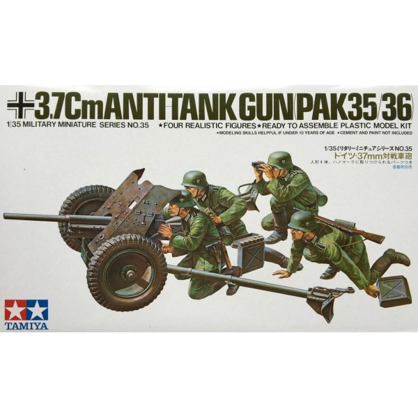 συναρμολογουμενα στραιτωτικα αξεσοιυαρ - συναρμολογουμενα στραιτωτικα οπλα - συναρμολογουμενα στραιτωτικα οχηματα - συναρμολογουμενα μοντελα - 1/35 3.7cm ANTI-TANK GUN (PAK35/36) w/ 4 Figures ΣΤΡΑΤΙΩΤΙΚΑ ΟΧΗΜΑΤΑ - ΟΠΛΑ - ΑΞΕΣΟΥΑΡ