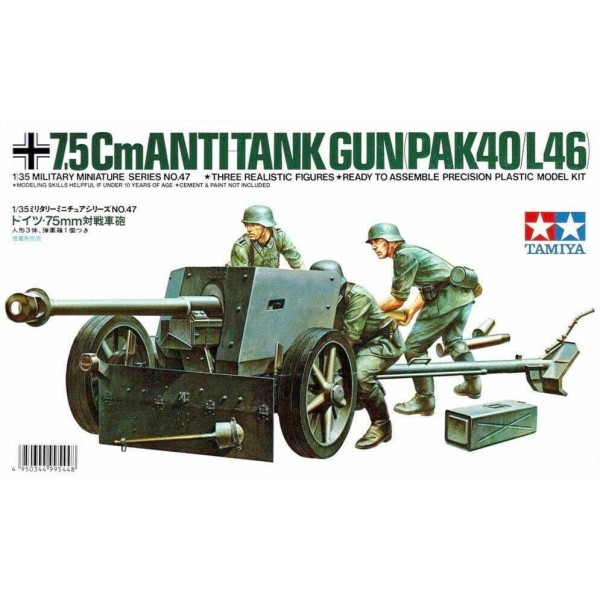 συναρμολογουμενα στραιτωτικα αξεσοιυαρ - συναρμολογουμενα στραιτωτικα οπλα - συναρμολογουμενα στραιτωτικα οχηματα - συναρμολογουμενα μοντελα - 1/35 7.5cm ANTI-TANK GUN (PAK40/L46) w/ 3 Figures ΣΤΡΑΤΙΩΤΙΚΑ ΟΧΗΜΑΤΑ - ΟΠΛΑ - ΑΞΕΣΟΥΑΡ