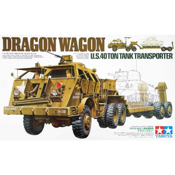 συναρμολογουμενα στραιτωτικα αξεσοιυαρ - συναρμολογουμενα στραιτωτικα οπλα - συναρμολογουμενα στραιτωτικα οχηματα - συναρμολογουμενα μοντελα - 1/35 U.S. 40ton TANK TRANSPORTER ''DRAGON WAGON'' w/ 4 Figures ΣΤΡΑΤΙΩΤΙΚΑ ΟΧΗΜΑΤΑ - ΟΠΛΑ - ΑΞΕΣΟΥΑΡ