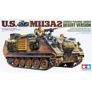 1/35 U.S. M113A2 ARMORED PERSONNEL CARRIER DESERT VERSION w/ 2 Figures
