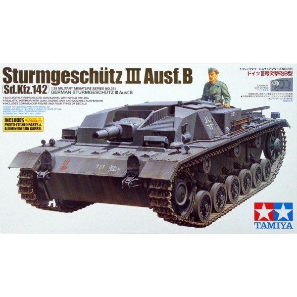 συναρμολογουμενα στραιτωτικα αξεσοιυαρ - συναρμολογουμενα στραιτωτικα οπλα - συναρμολογουμενα στραιτωτικα οχηματα - συναρμολογουμενα μοντελα - 1/35 Sturmgeschutz III Ausf.B (Sd.Kfz.142) w/ 1 Figure ΣΤΡΑΤΙΩΤΙΚΑ ΟΧΗΜΑΤΑ - ΟΠΛΑ - ΑΞΕΣΟΥΑΡ