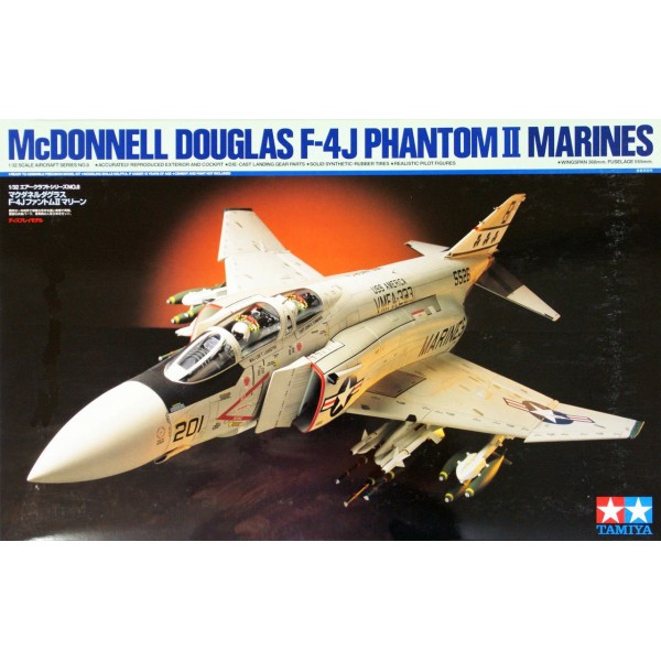 συναρμολογουμενα μοντελα αεροπλανων - συναρμολογουμενα μοντελα - 1/32 McDONNELL DOUGLAS F-4J PHANTOM II MARINES w/ 2 Figures ΑΕΡΟΠΛΑΝΑ