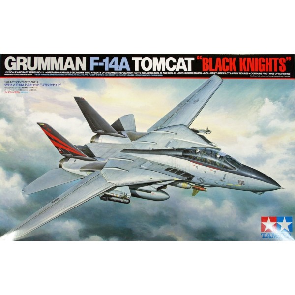 συναρμολογουμενα μοντελα αεροπλανων - συναρμολογουμενα μοντελα - 1/32 GRUMMAN F-14A TOMCAT ''BLACK KNIGHTS'' w/ 3 Figures ΑΕΡΟΠΛΑΝΑ