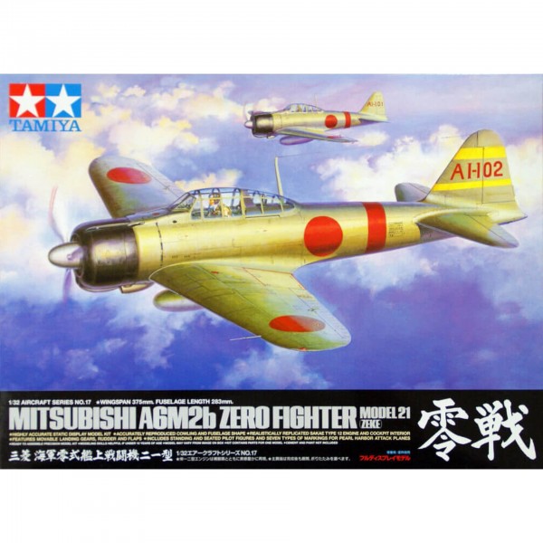 συναρμολογουμενα μοντελα αεροπλανων - συναρμολογουμενα μοντελα - 1/32 MITSUBISH A6M2b ZERO FIGHTER MODEL 21 (ZEKE) ΑΕΡΟΠΛΑΝΑ