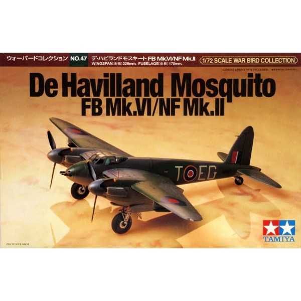 συναρμολογουμενα μοντελα αεροπλανων - συναρμολογουμενα μοντελα - 1/72 DE HAVILLAND MOSQUITO FB Mk.VI/NF Mk.II ΑΕΡΟΠΛΑΝΑ