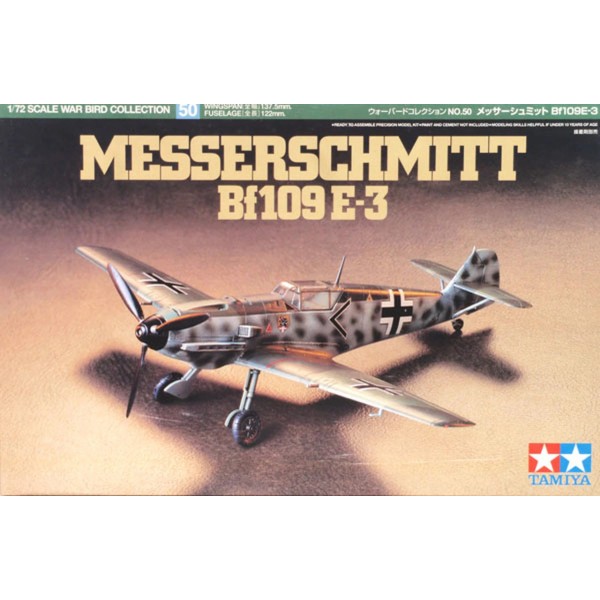 συναρμολογουμενα μοντελα αεροπλανων - συναρμολογουμενα μοντελα - 1/72 MESSERSCHMITT Bf109E-3 ΑΕΡΟΠΛΑΝΑ