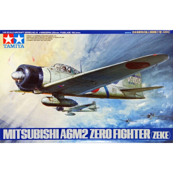 συναρμολογουμενα μοντελα αεροπλανων - συναρμολογουμενα μοντελα - 1/48 MITSUBISH A6M2 Type 21 ZERO FIGHTER (ZEKE) ΑΕΡΟΠΛΑΝΑ
