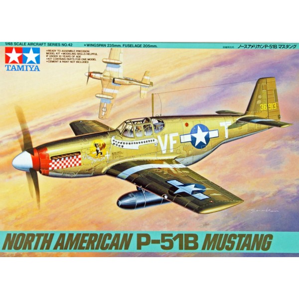 συναρμολογουμενα μοντελα αεροπλανων - συναρμολογουμενα μοντελα - 1/48 NORTH AMERICAN P-51B MUSTANG ΑΕΡΟΠΛΑΝΑ