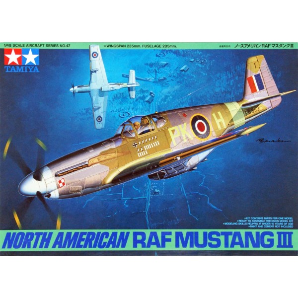 συναρμολογουμενα μοντελα αεροπλανων - συναρμολογουμενα μοντελα - 1/48 NORTH AMERICAN RAF MUSTANG III ΑΕΡΟΠΛΑΝΑ