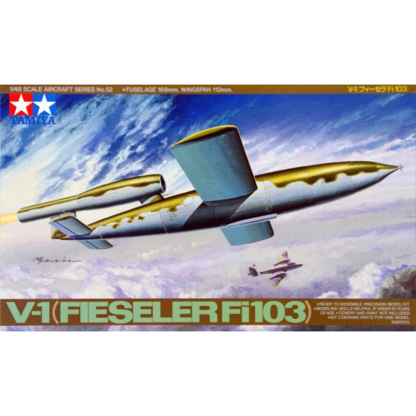 συναρμολογουμενα μοντελα αεροπλανων - συναρμολογουμενα μοντελα - 1/48 V-1 (FIESELER Fi-103) ΑΕΡΟΠΛΑΝΑ
