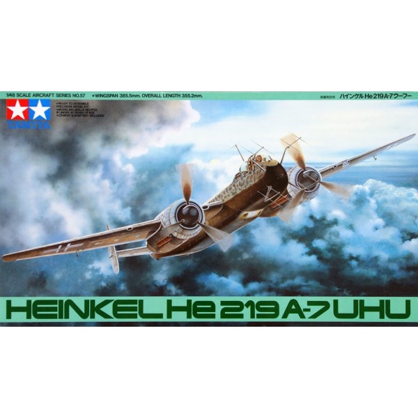 συναρμολογουμενα μοντελα αεροπλανων - συναρμολογουμενα μοντελα - 1/48 HEINKEL He219 A-7 UHU w/ 1 Figure ΑΕΡΟΠΛΑΝΑ