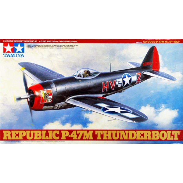 συναρμολογουμενα μοντελα αεροπλανων - συναρμολογουμενα μοντελα - 1/48 REPUBLIC P-47M THUNDERBOLT w/ 1 Figure ΑΕΡΟΠΛΑΝΑ