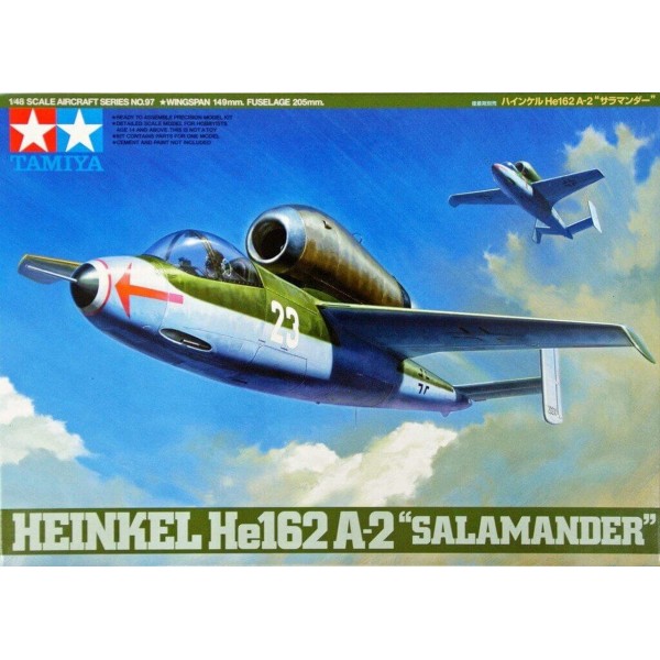 συναρμολογουμενα μοντελα αεροπλανων - συναρμολογουμενα μοντελα - 1/48 HEINKEL He162 A-2 "SALAMANDER" ΑΕΡΟΠΛΑΝΑ