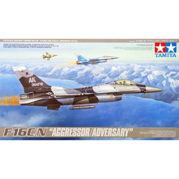 συναρμολογουμενα μοντελα αεροπλανων - συναρμολογουμενα μοντελα - 1/48 LOCKHEED MARTIN F-16C/N ''AGGRESSOR/ADVERSARY'' FIGHTING FALCON w/ 1 Figure ΑΕΡΟΠΛΑΝΑ