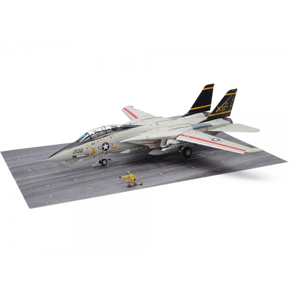 συναρμολογουμενα μοντελα αεροπλανων - συναρμολογουμενα μοντελα - 1/48 GRUMMAN F-14A TOMCAT (LATE MODEL) CARRIER LAUNCH SET w/ 3 Figures ΑΕΡΟΠΛΑΝΑ