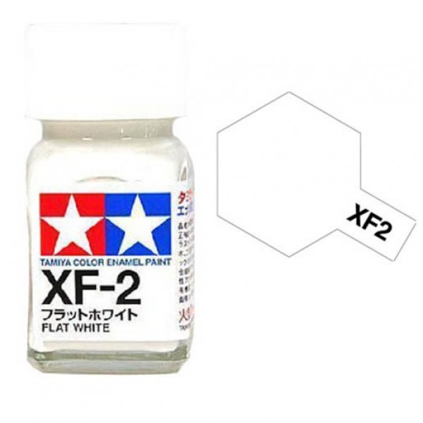 χρωματα μοντελισμου - XF-2 WHITE - ENAMEL PAINT MINI (FLAT) 10ml ΣΜΑΛΤΑ
