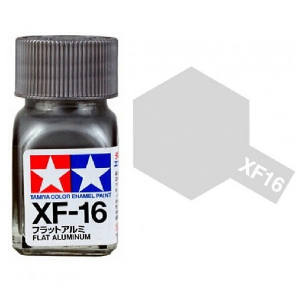 χρωματα μοντελισμου - XF-16 ALUMINUM - ENAMEL PAINT MINI (FLAT) 10ml ΣΜΑΛΤΑ