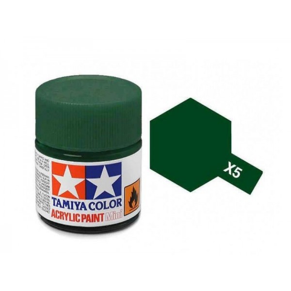 χρωματα μοντελισμου - X-5 GREEN - ACRYLIC PAINT MINI (GLOSS) 10ml GLOSS