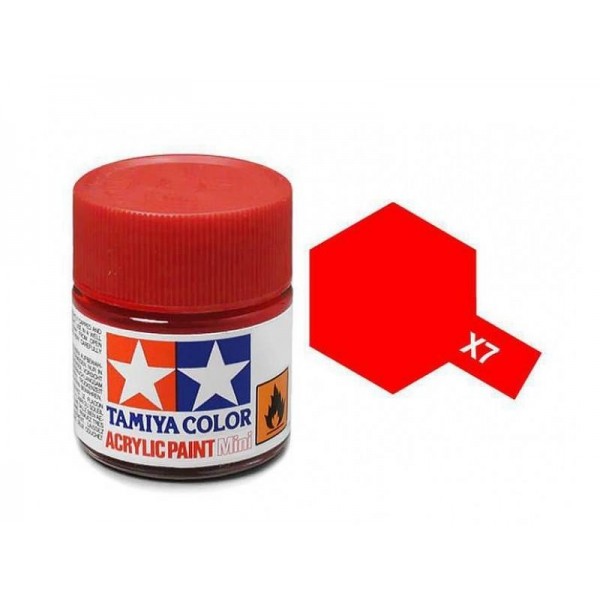 χρωματα μοντελισμου - X-7 RED - ACRYLIC PAINT MINI (GLOSS) 10ml GLOSS