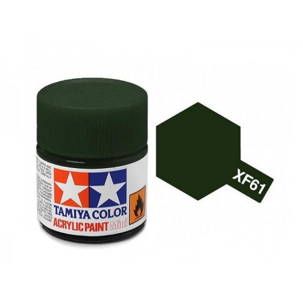 χρωματα μοντελισμου - XF-61 DARK GREEN - ACRYLIC PAINT MINI (FLAT) 10ml FLAT