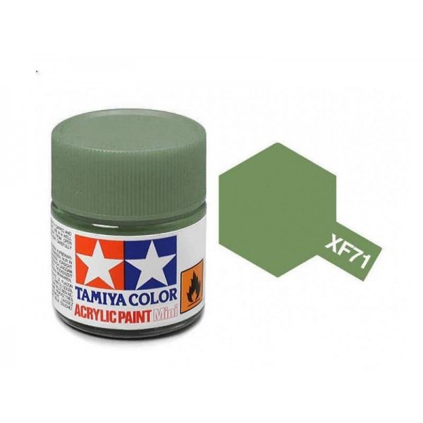 χρωματα μοντελισμου - XF-71 COCKPIT GREEN - ACRYLIC PAINT MINI (FLAT) 10ml FLAT