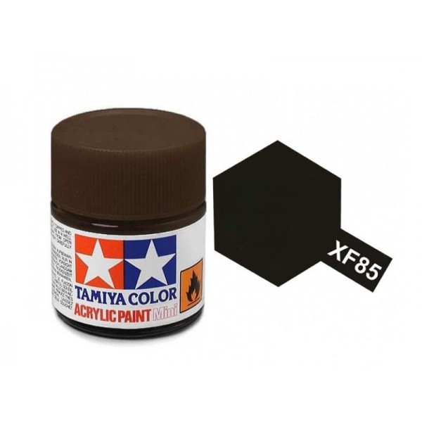 χρωματα μοντελισμου - XF-85 RUBBER BLACK - ACRYLIC PAINT (FLAT) 10ml FLAT