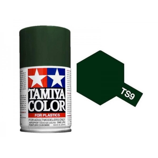χρωματα μοντελισμου - TS-9 BRITISH GREEN SPRAY 100ml SPRAY