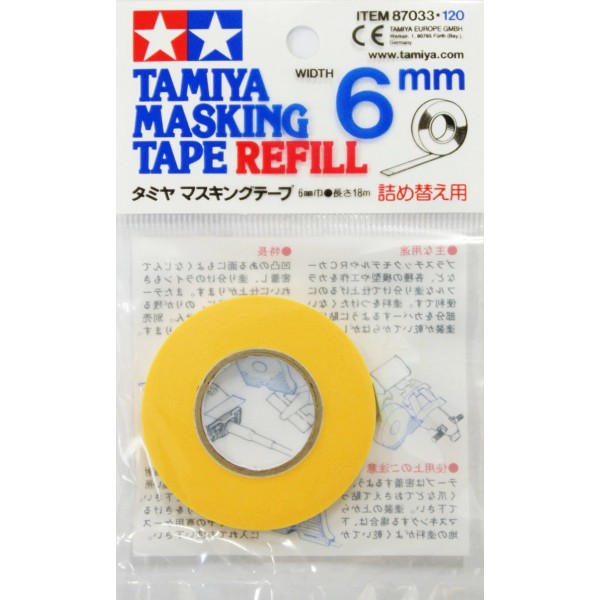 MASKING TAPE REFILL (6mm width x 18m length) ΥΛΙΚΑ ΜΑΣΚΑΡΙΣΜΑΤΟΣ