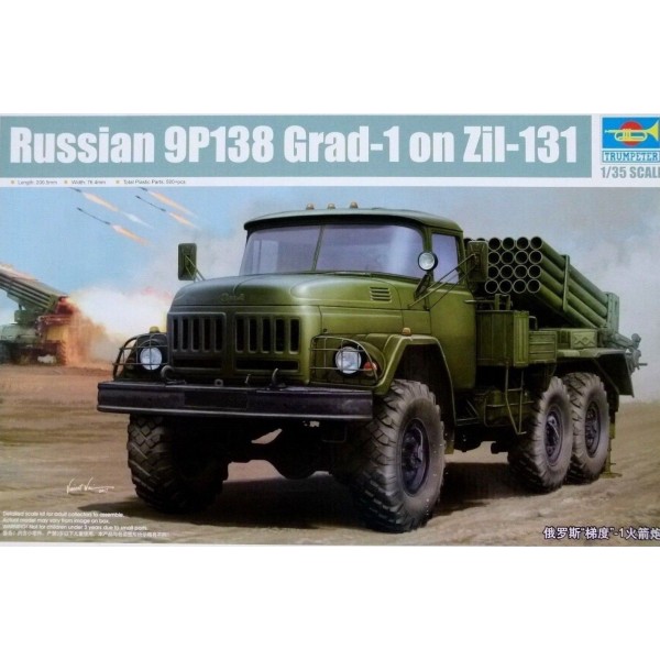 συναρμολογουμενα στραιτωτικα αξεσοιυαρ - συναρμολογουμενα στραιτωτικα οπλα - συναρμολογουμενα στραιτωτικα οχηματα - συναρμολογουμενα μοντελα - 1/35 RUSSIAN 9P138 GRAD-1 on ZiL-131 ΣΤΡΑΤΙΩΤΙΚΑ ΟΧΗΜΑΤΑ - ΟΠΛΑ - ΑΞΕΣΟΥΑΡ