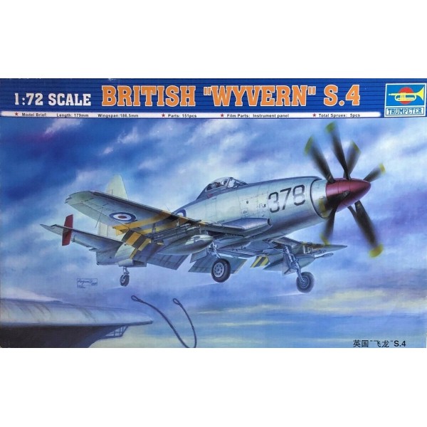 συναρμολογουμενα μοντελα αεροπλανων - συναρμολογουμενα μοντελα - 1/72 BRITISH ''WYVERN'' S.4 ΑΕΡΟΠΛΑΝΑ