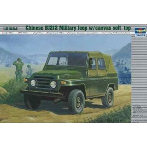 1/35 CHINESE BJ212 MILITARY JEEP w/ Canvas Soft Top