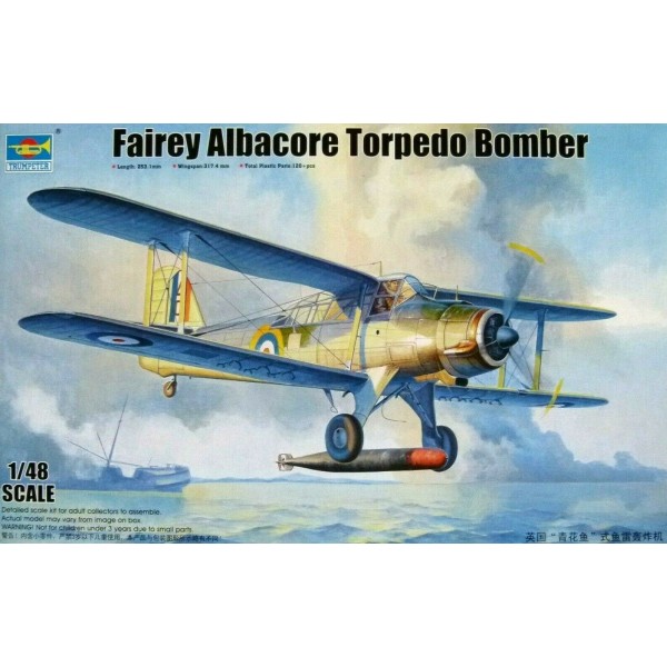 συναρμολογουμενα μοντελα αεροπλανων - συναρμολογουμενα μοντελα - 1/48 FAIREY ALBACORE TORPEDO BOMBER ΑΕΡΟΠΛΑΝΑ
