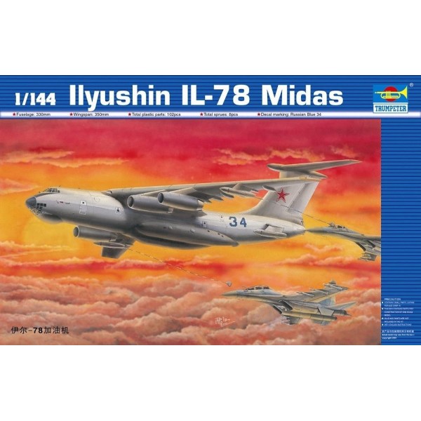 συναρμολογουμενα μοντελα αεροπλανων - συναρμολογουμενα μοντελα - 1/144 ILYUSHIN IL-78 MIDAS ΑΕΡΟΠΛΑΝΑ