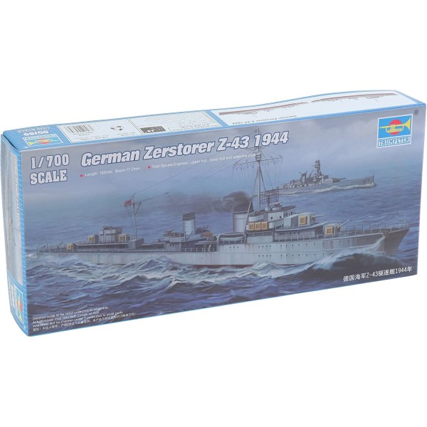 συναρμολογουμενα πλοια - συναρμολογουμενα μοντελα - 1/700 GERMAN ZERSTORER Z-43 1944 ΠΛΟΙΑ