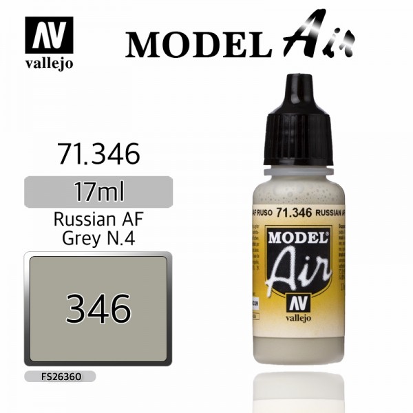 χρωματα μοντελισμου - MODEL AIR RUSSIAN AF GREY N.4 FS26360 17ml VALLEJO ΑΚΡΥΛΙΚΑ MODEL AIR 17ml