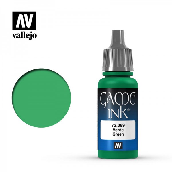 χρωματα μοντελισμου - GAME COLOR GREEN (INK) 17ml VALLEJO ΑΚΡΥΛΙΚΑ GAME COLOR